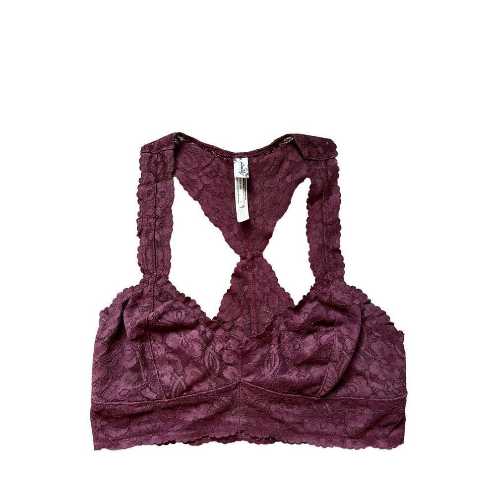 Intimately by Free People Marsala Red Lace Bralette size S
